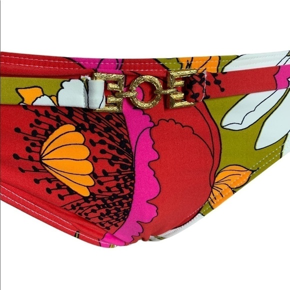 Trina Turk floral bikini set with belted bikini bottoms size x small NWT - Picture 10 of 16
